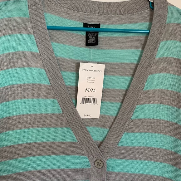 Teal and grey Haggar cardigan size XL - Picture 3 of 3